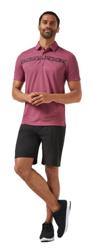 Travis Mathew Bungee Jump polo de hombre, damson