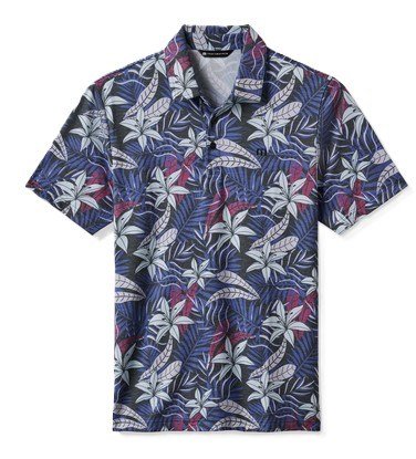 Travis Mathew Featherweight Open Bay polo de hombre, negro