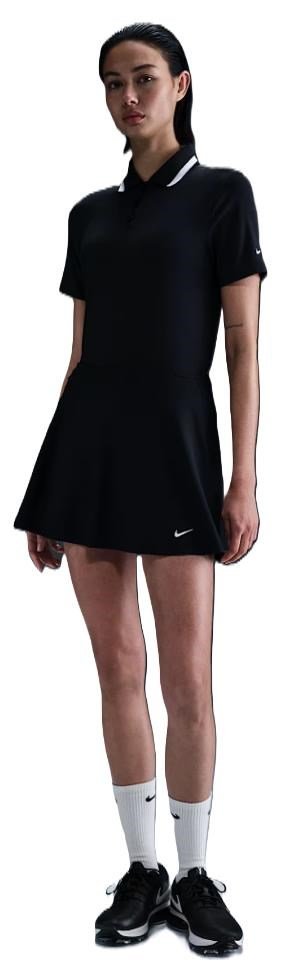 Nike Dri-Fit Tour falda pantalón de golf para mujer, negro/blanco