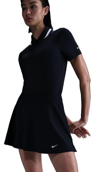 Nike Dri-Fit Tour falda pantalón de golf para mujer, negro/blanco