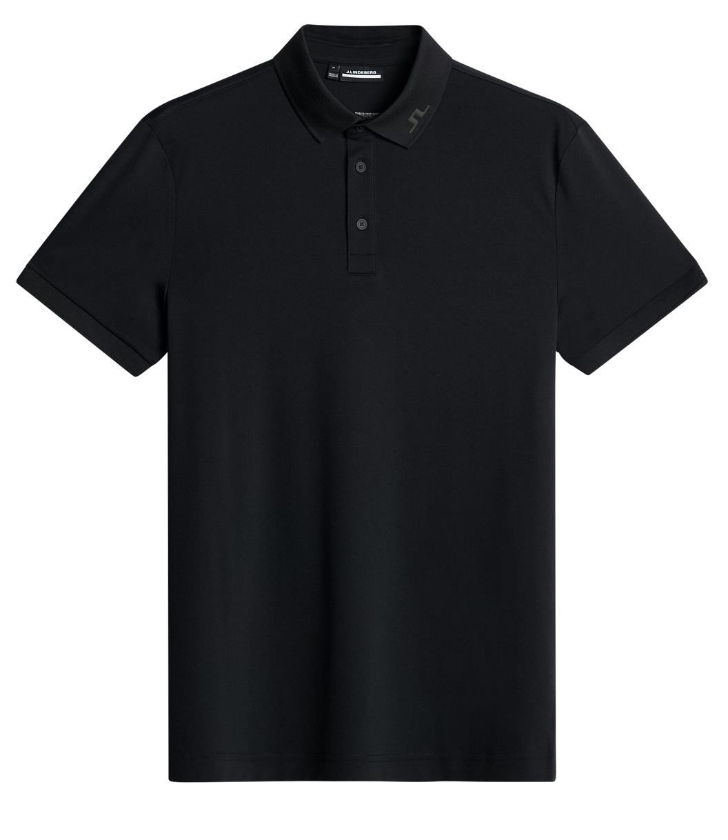 J.Lindeberg KV Print polo de hombre, negro