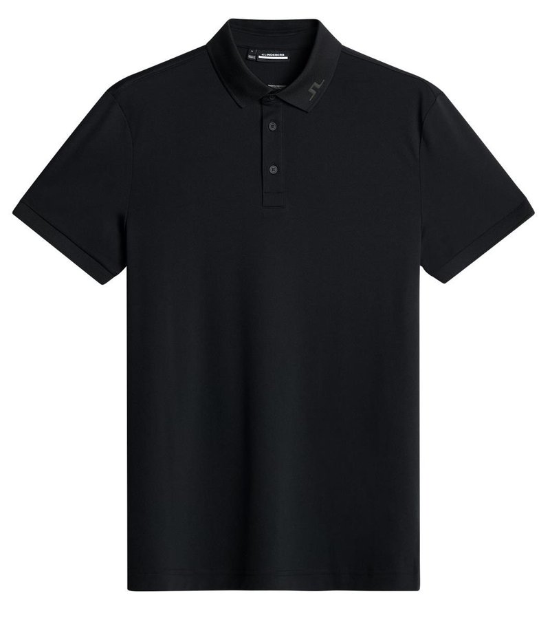 J.Lindeberg KV Print polo de hombre, negro