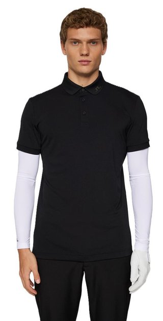 J.Lindeberg KV Print polo de hombre, negro