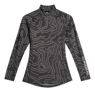 J.Lindeberg Ella Print Compression camiseta de mujer, asphalt