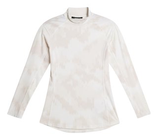 J.Lindeberg Ella Print Compression camiseta de mujer, warp gray lilac