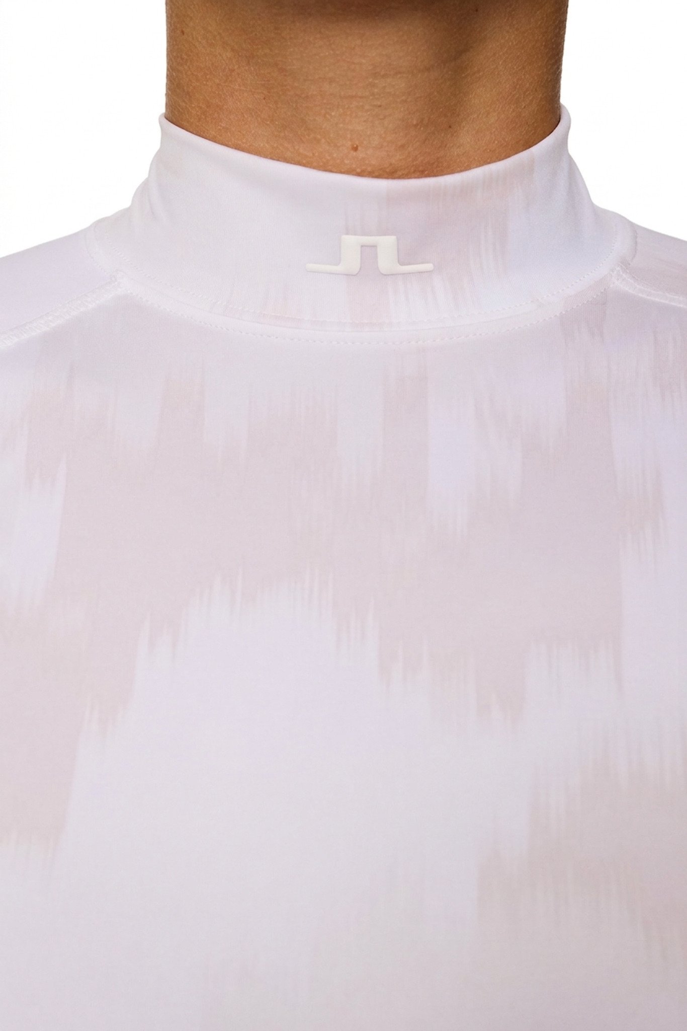J.Lindeberg Ella Print Compression camiseta de mujer, warp gray lilac