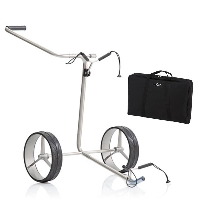 JuCad Titan trolley manual de 2 ruedas + bolsa de transporte JTT, titanio