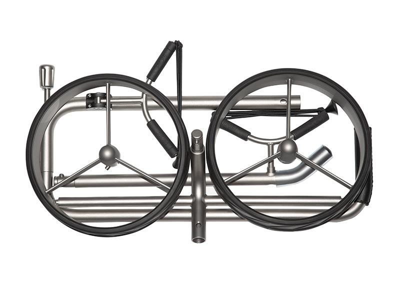 JuCad Titan trolley manual de 2 ruedas + bolsa de transporte JTT, titanio