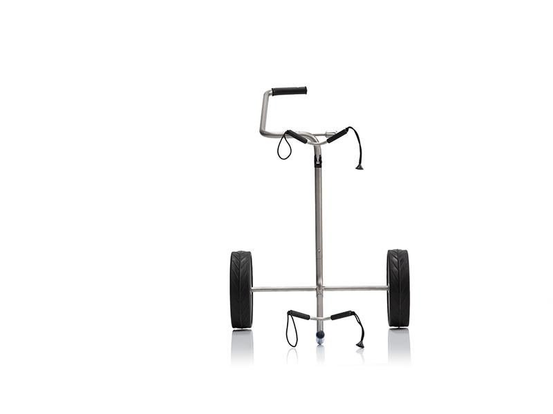 JuCad Titan trolley manual de 2 ruedas + bolsa de transporte JTT, titanio