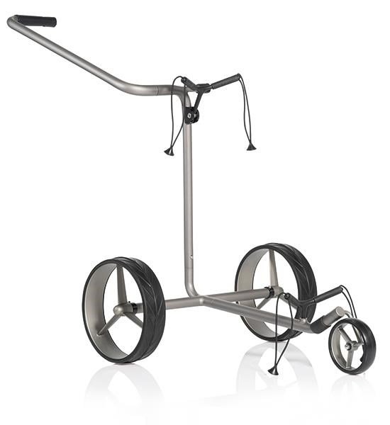 JuCad Edition S carrito manual de 3 ruedas, aleación de aluminio + bolsa de transporte JTT, plateado