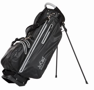 JuCad Waterproof 2in1 stand bag, negro/titanio