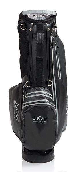 JuCad Waterproof 2in1 stand bag, negro/titanio