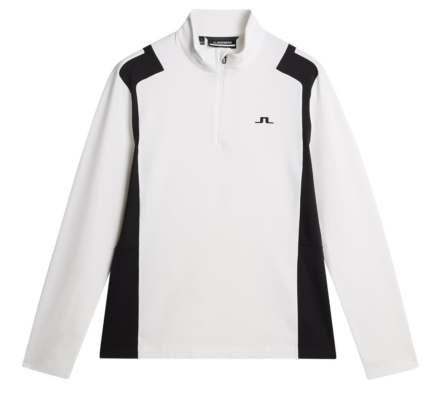 J.Lindeberg Lukas Quarter Zip sudadera de hombre, blanca