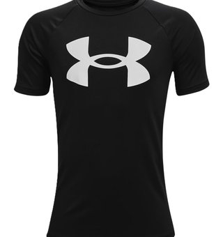 Under Armour Tech Big Logo camiseta de niño, negra