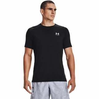 Under Armour HeatGear Fitted S camiseta de hombre, negra