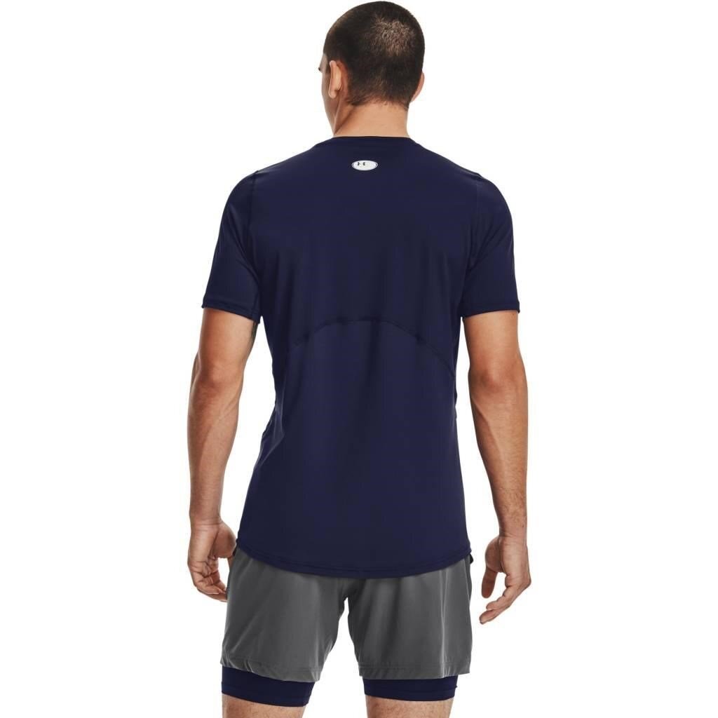 Under Armour HG Fitted SS camiseta de hombre, midnight navy