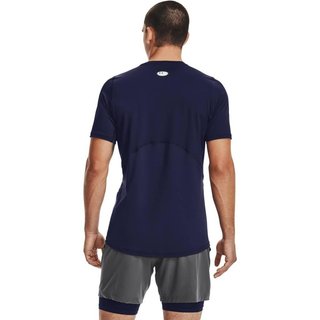 Under Armour HG Fitted SS camiseta de hombre, midnight navy