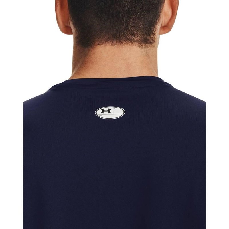 Under Armour HG Fitted SS camiseta de hombre, midnight navy