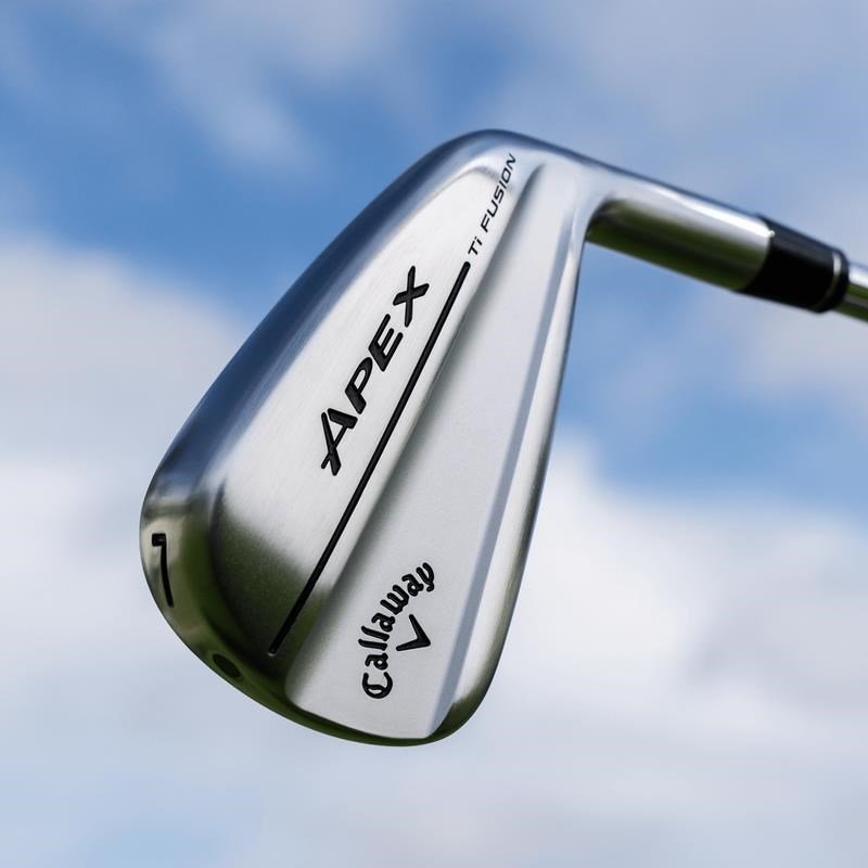 Callaway Apex Ti Fusion Plated hierros de hombre, grafito
