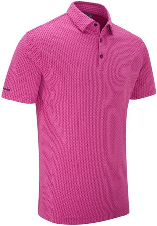 PING Hershel polo de hombre, ultra pink multi