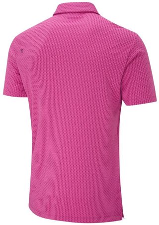 PING Hershel polo de hombre, ultra pink multi