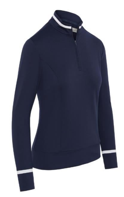 Callaway Thermal Long Sleeve Colourblock camiseta de manga larga para mujer, peacoat