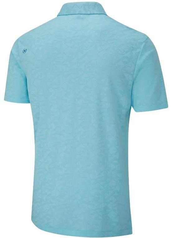 PING Geo Camo polo de hombre, crystal blue