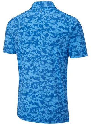 PING Julian polo de hombre, tidal blue multi