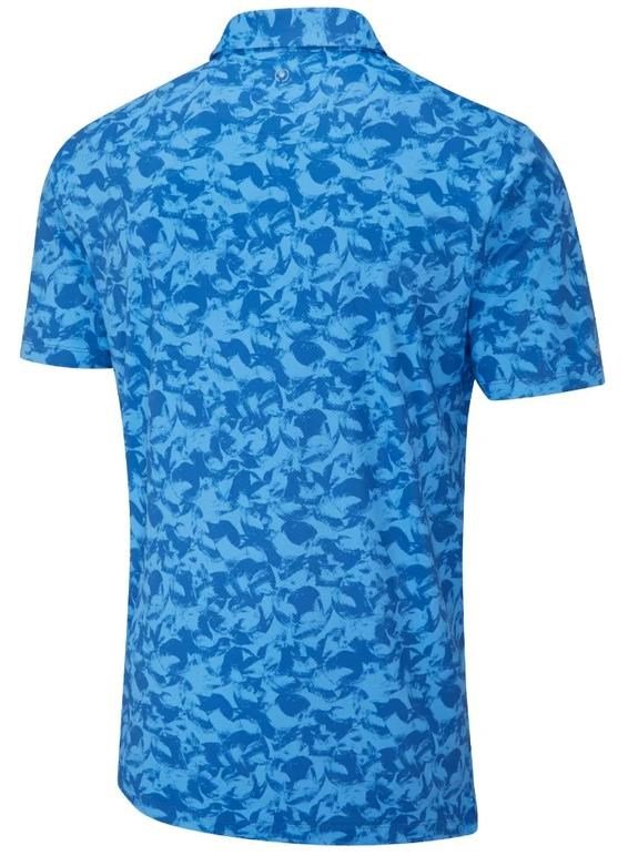 PING Julian polo de hombre, tidal blue multi