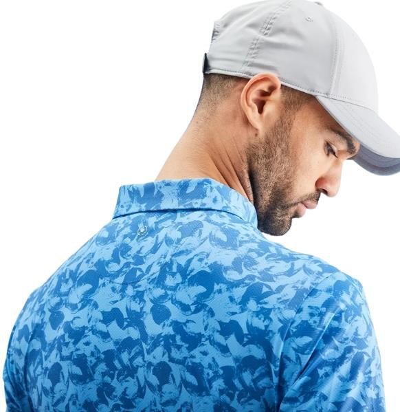PING Julian polo de hombre, tidal blue multi