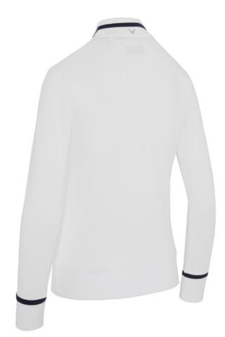 Callaway Thermal Long Sleeve Colourblock camiseta de manga larga para mujer, blanco brillante