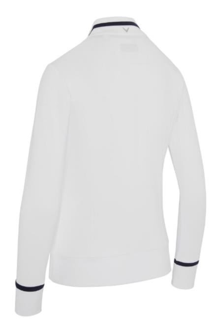 Callaway Thermal Long Sleeve Colourblock camiseta de manga larga para mujer, blanco brillante