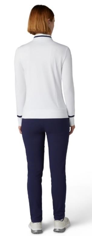 Callaway Thermal Long Sleeve Colourblock camiseta de manga larga para mujer, blanco brillante