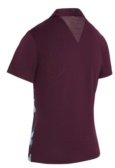 Callaway Stemmed Floral polo de mujer, potent purple