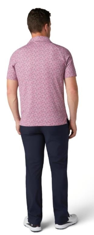Callaway Novelty Confetti Print polo de hombre, mesa rose