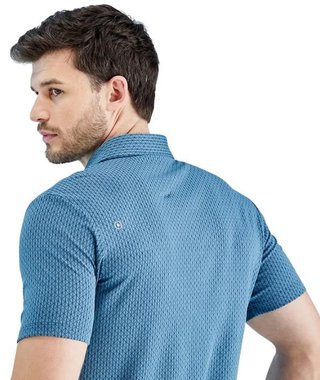 PING Hershel polo de hombre, blue fusion multi