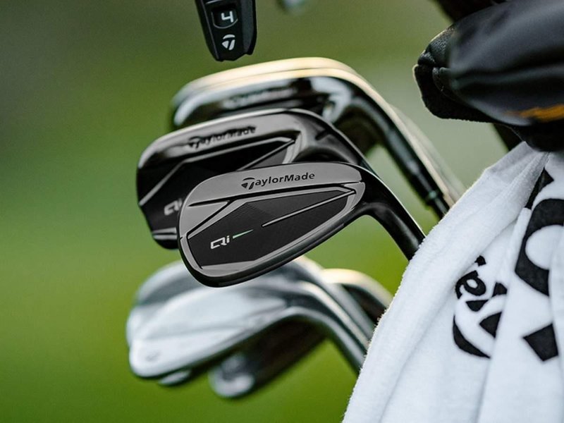 TaylorMade Qi Gunmetal Edition hierros de hombre, acero