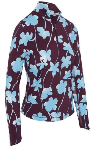 Callaway Stemmed Floral Sun Protection camiseta de mujer, potent purple