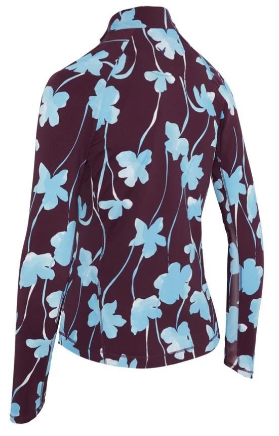 Callaway Stemmed Floral Sun Protection camiseta de mujer, potent purple