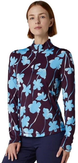 Callaway Stemmed Floral Sun Protection camiseta de mujer, potent purple