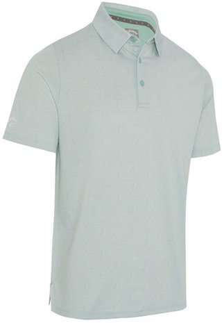Callaway Chev Twill Jacquard polo de hombre, aquifer