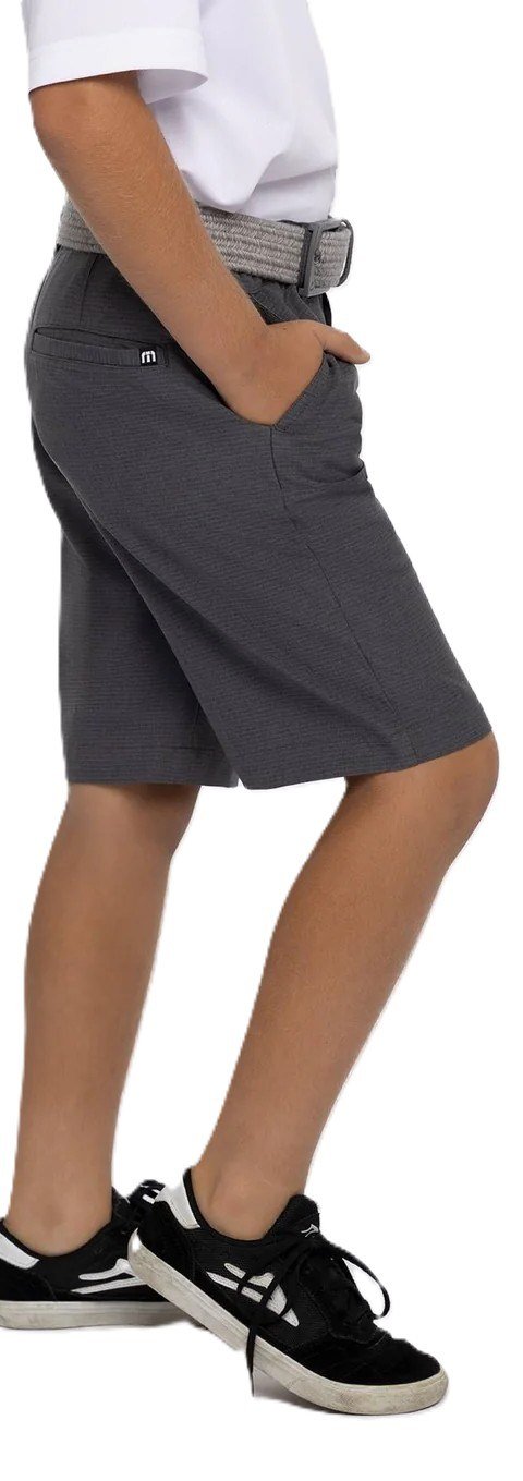 Travis Mathew Sand Harbor junior pantalones cortos, heather dark grey