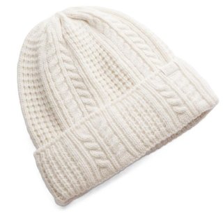 Under Armour Halftime Cable Knit gorro de mujer, stone/khaki base