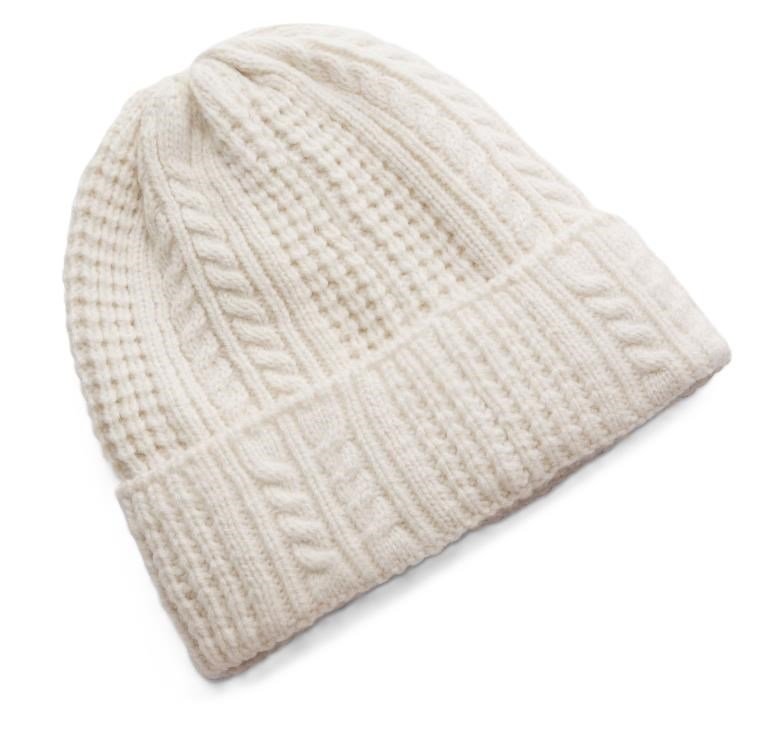 Under Armour Halftime Cable Knit gorro de mujer, stone/khaki base