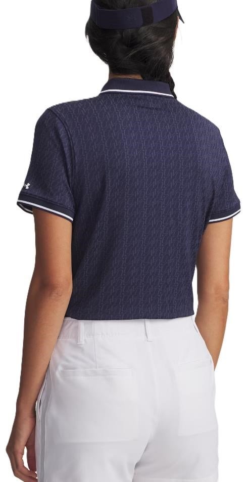 Under Armour Playoff Jacquard polo de mujer, midnight navy