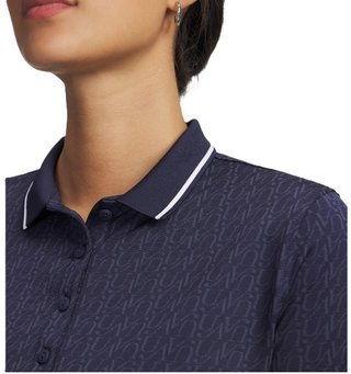 Under Armour Playoff Jacquard polo de mujer, midnight navy