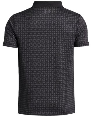 Under Armour Matchplay Printed polo junior, negro/castlerock