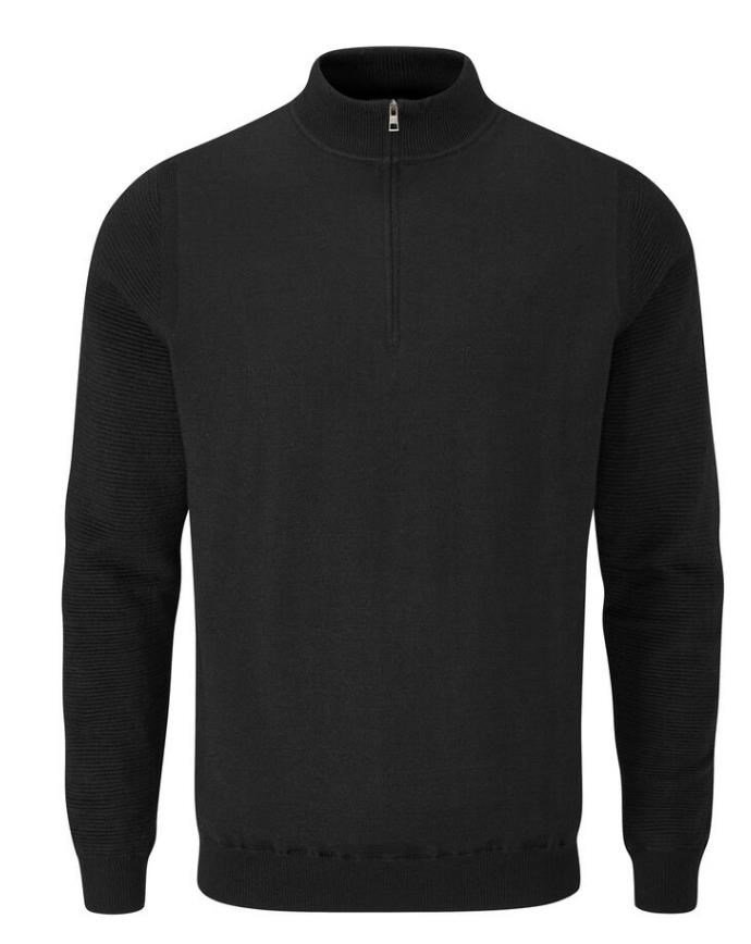 PING Croy Lined Half Zip jersey de hombre, negro