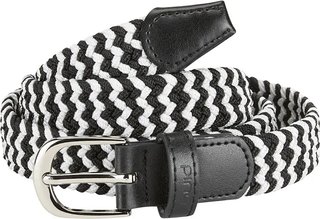 PING Stretch Webbing cinturón de damas, negro/blanco