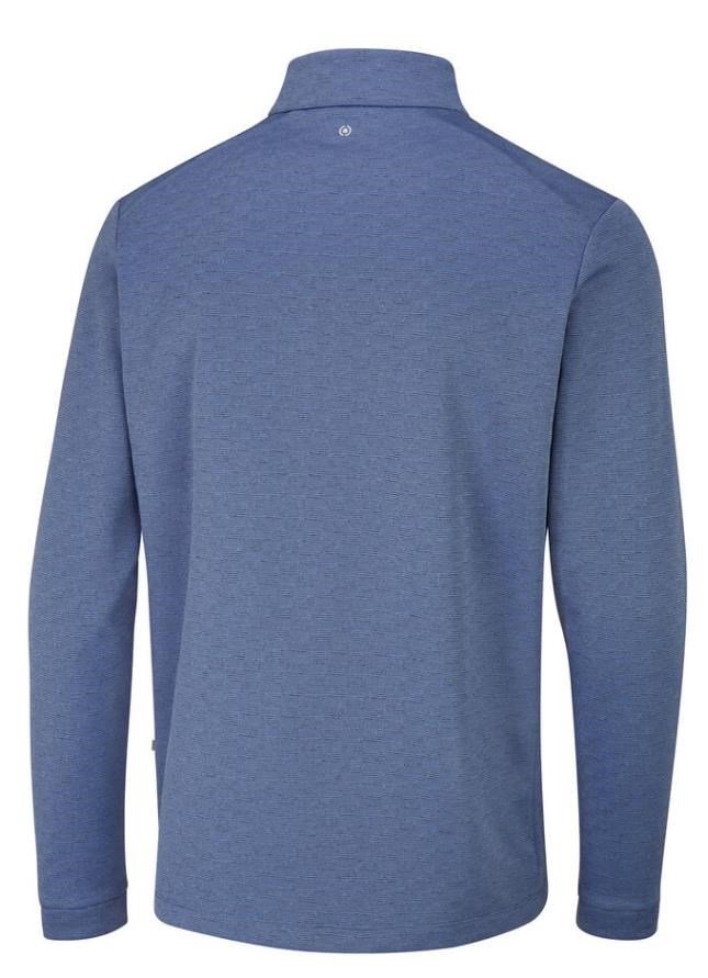 PING Bexton Half Zip Fleece sudadera de hombre, airforce multi
